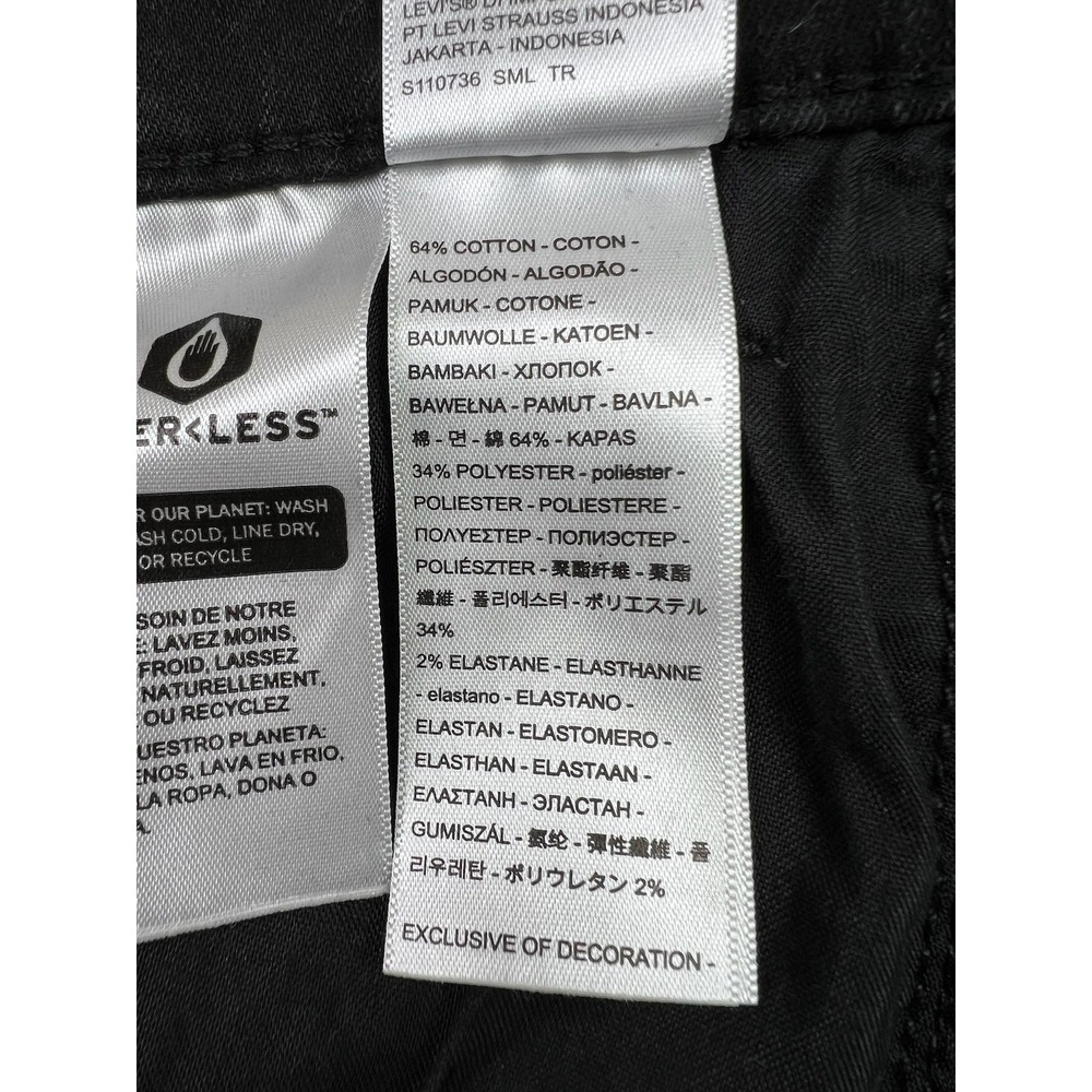 Levis 720 High Rise Super Skinny Jeans Womens 30x30 Black Dark Wash Stretch - Picture 10 of 16